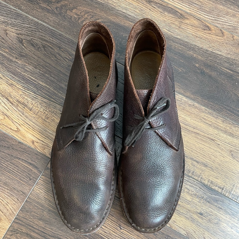 J Crew McCallister desert boots sz 11 in oiled brown leather - Picture 2 of 7